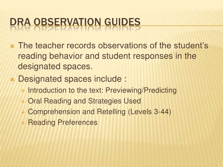 dra observation guide the wagon
